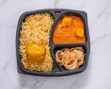 Aloo Biryani And Butter Paneer Masala