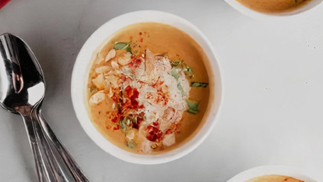 Caribbean Pumpkin Crab Bisque Cup