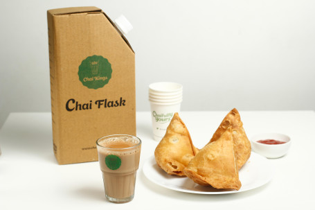 Chai Flaske 3 Nudler Samosa