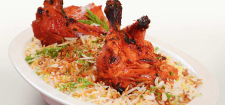 Mandi Biryani With Tanoori Chicken