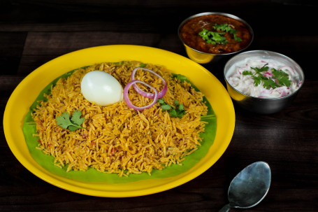 Plain Biryani (Only Chicken Biryani Rice With Egg)