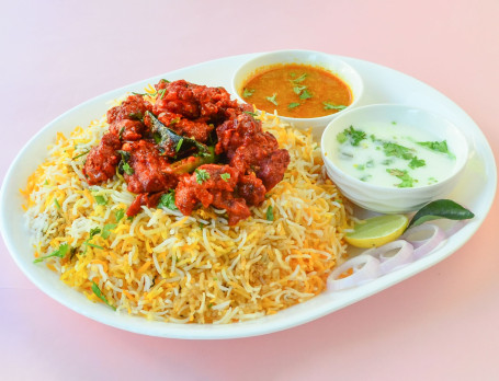 Chicken 65 Biryani (Seeraga Samba Rice)