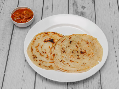 Parotta [2Pcs] With Chicken Curry