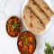 Kadhai Kylling, Bhindi, Paratha Thali