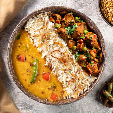 Gul Dal Tadka, Soya Masala Sabzi Jeera Pulao