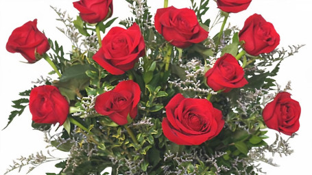 Klassisk Dozen Roses Red Rose Arrangement