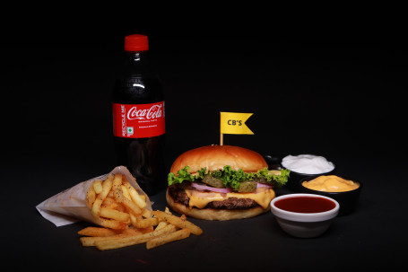 Bonk Beef Hamburger +Fries+Coke[250Ml]