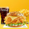 Cheese Chicken Crunchos Burger Salted Fries Coke 200Ml (Pet Bottle)