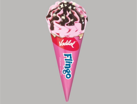 Strawberry Swirl Cake Flingo Cone