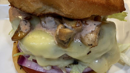 Marsala Mushroom Swiss Burger