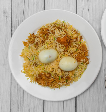 Chicken Egg Rainbow Biryani Half