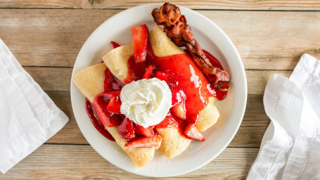 3 Strawberry Crepes