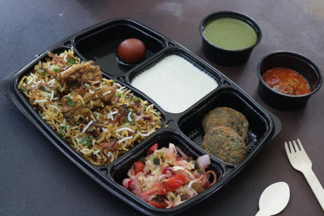 Chicken Dum Biryani Thali