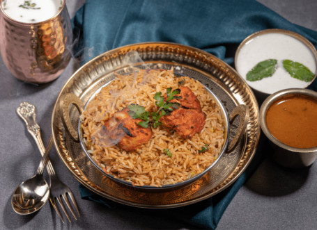 Hyderabadi Fierry Chicken 65 Biryani [Boneless]