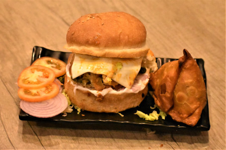 Cheese Samosa Burger