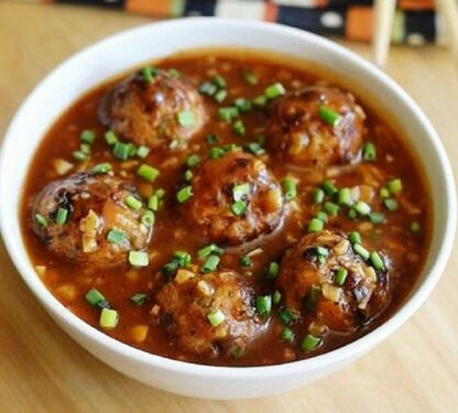 Exotic Vegetable Manchurian[Gravy]