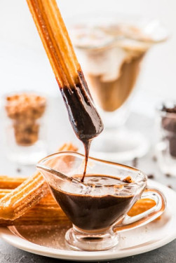 Churros With Chocolate Sauce Ice Cream