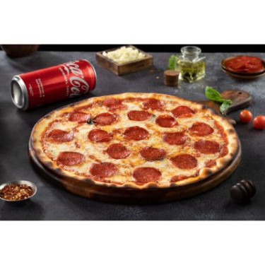 Ny Pepperoni Pizza (Pork) With Coke