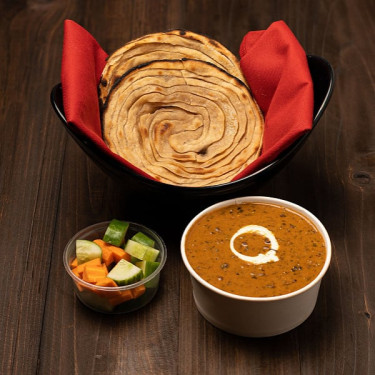 Dal Makhni (250 Gms) With Lachha Parantha (2 Pcs)