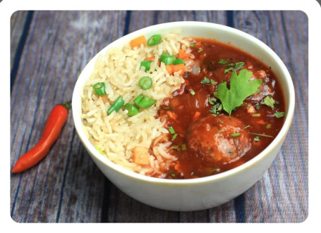 Veg. Manchurian Fried Rice Meal