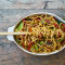 Chilli Garlic Hakka Noodles Veg Served With Ketchup