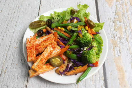 Peri Peri Tofu With Sauteed Veggies