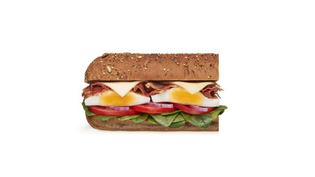 Bbq Bacon And Egg Subway Six Inch Reg; Morgenmad