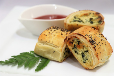 Homemade Mini Spinach And Ricotta Rolls Cold