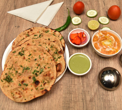 3 Butter Tandoori Roti Paneer Butter Masala