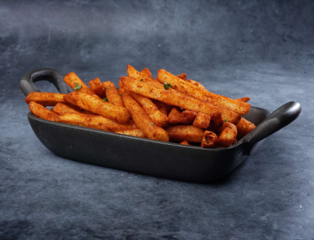 Peri Peri Fries[500 Ml Pack][Served With Sauce]