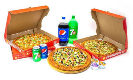 6 Ost Capsicum Pizza (7 Tommer) 6 Paneer Pakke 6 Cola