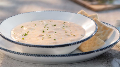 Skål Med Chowder Suppe Fra New England