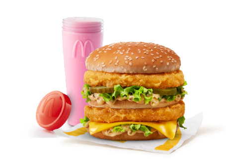 Kylling Big Mac Strawberry Shake