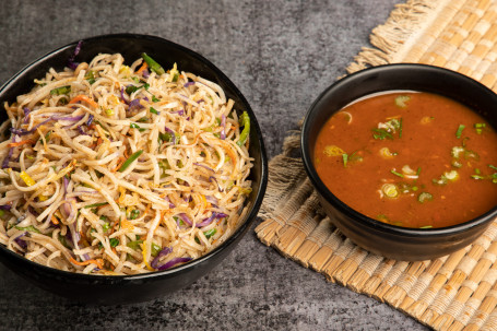 Veg Noodles With Plain Manchurian Sauce