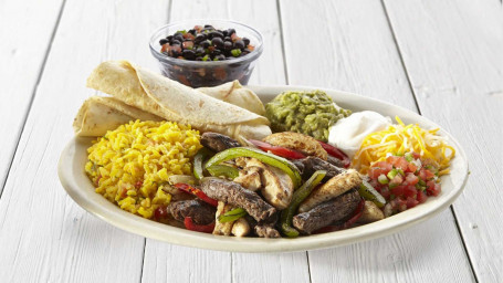 Fajita Chicken Beef Combo Tallerken