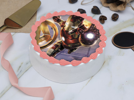 Avengers Iron Man Photo Cake