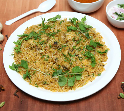 Hyd Mushroom Dum Biryani