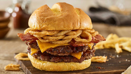 Dobbelt Bbq Bacon Cheddar Burger