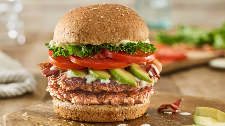 Dobbelt Avocado Bacon Club Tyrkiet Burger