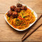 Veg Manchurian With Schezwan Noodles Fried Rice