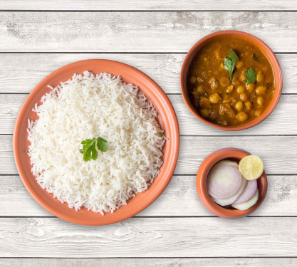 Pindi Chole With Gluten Free White Rice