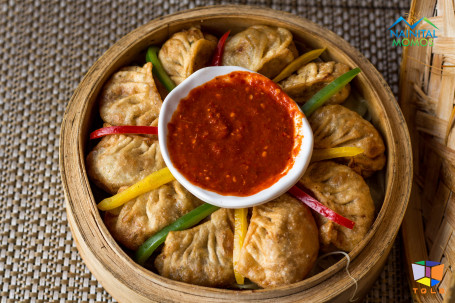 Cheesy And Mushroom Fried Momos