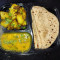 4 Tawa Roti With Aloo Jeera And Fried Dal