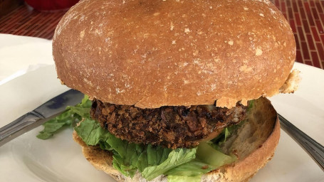 Mushroom Burger (Vegan)