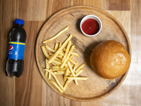 King Burger Fries And Cold Drink