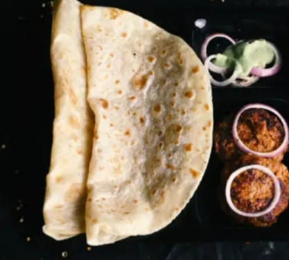 Mushroom Boti Kabab 2 Rumali Roti