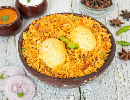 Egg Brown Rice Biryani (Serves 1)