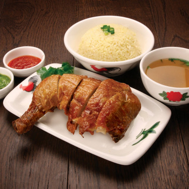 Hainanese Crispy Chicken Rice