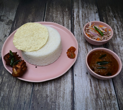 Rice And Chicken Curry Chicken Fry