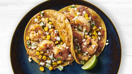 Mexicansk Street Corn Shrimp To Taco Tallerken